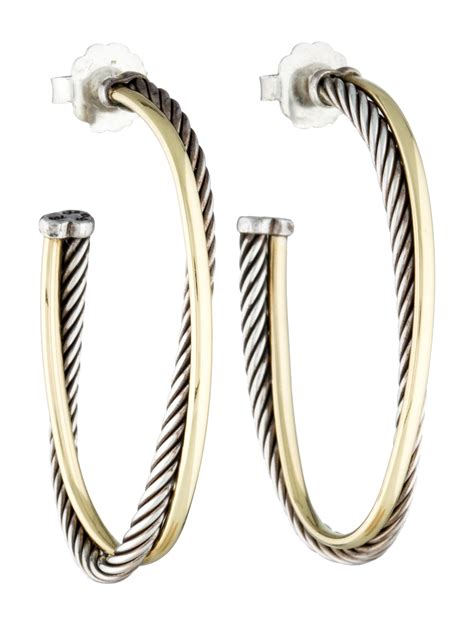david yurman dupe hoop earrings